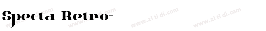 Specta Retro字体转换